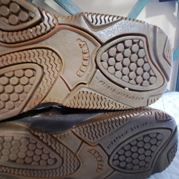 Sperry Top Sider Men's 7M Brown Leather Sandals Hook & Loop Closure - Picture 10 of 10